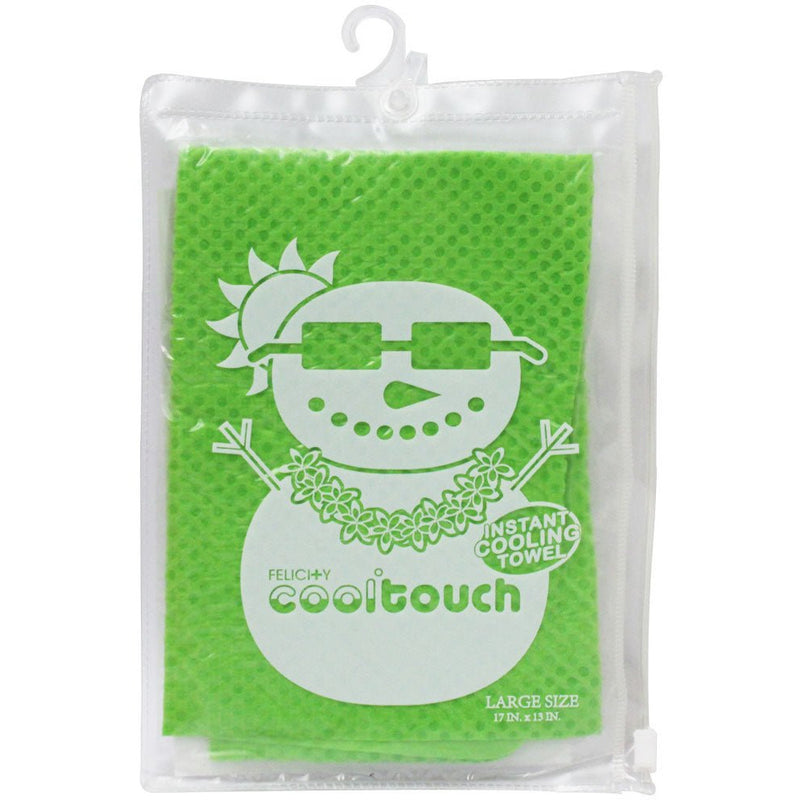 Cool Touch Instant Cooling Towel | Lime Green Color | 17 x 13" - Pack of 2 (Pack of: 2) - LE-47356-Z02 - ToolUSA