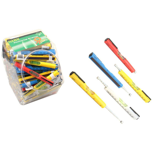 Counter Top Display of 120 Pieces Of 5" Level, Magnet, and Ruler Combination Tool - S1-98802 - ToolUSA