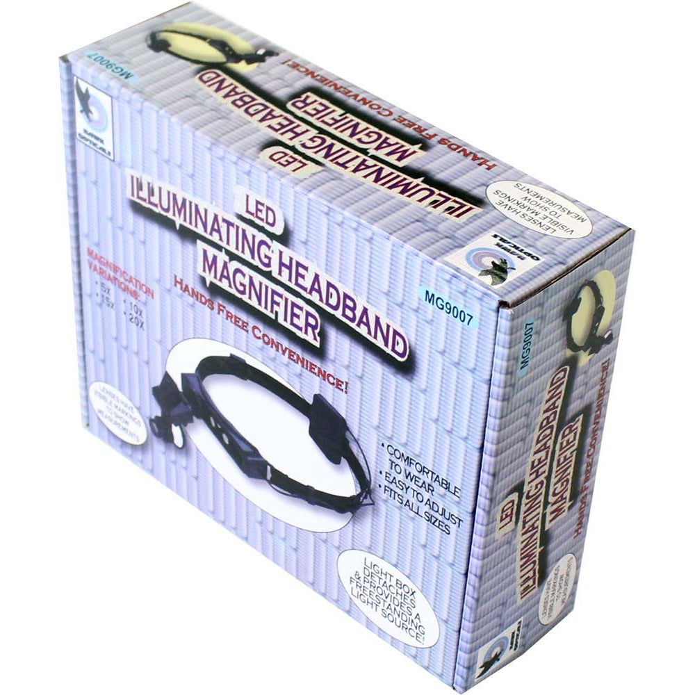 Deluxe LED Headband Magnifier with Interchangeable Lenses - MG9007 - ToolUSA