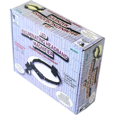 Deluxe LED Headband Magnifier with Interchangeable Lenses - MG9007 - ToolUSA