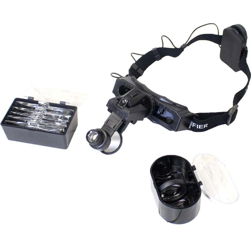 Deluxe LED Headband Magnifier with Interchangeable Lenses - MG9007 - ToolUSA