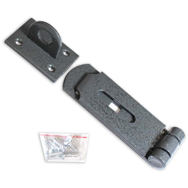 DOVETAIL 8.5" Heat Treated Carbon Steel, Heavy Duty Hasp & Staple With Screws For Installation: HW-90085 (Pack of: 1) - TH085 - ToolUSA