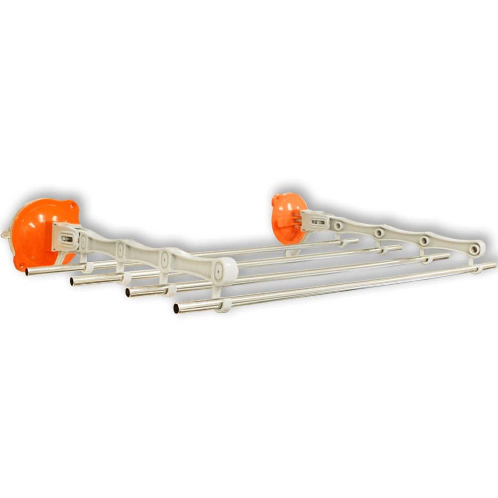 Drying Rack With Stainless Steel Poles And Suction Cup Installation - D-HANGER-YX - ToolUSA