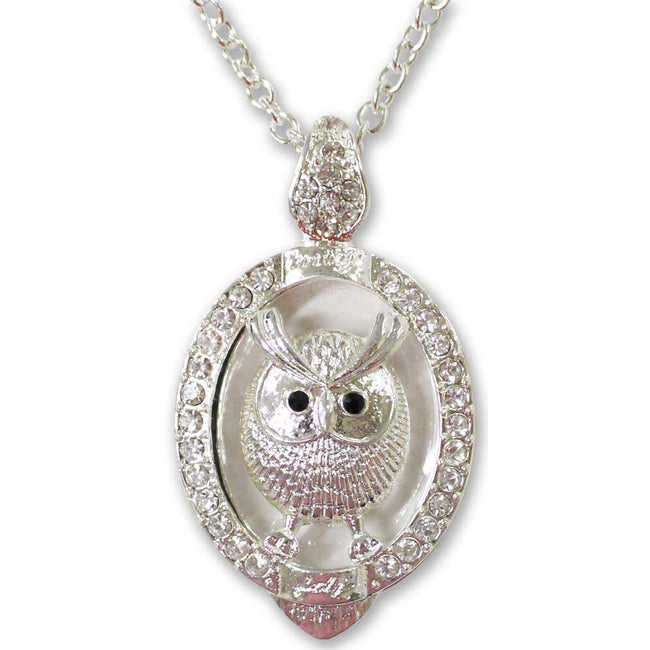 Fancy Bejeweled Owl Magnifier Pendant - MG-15069 - ToolUSA