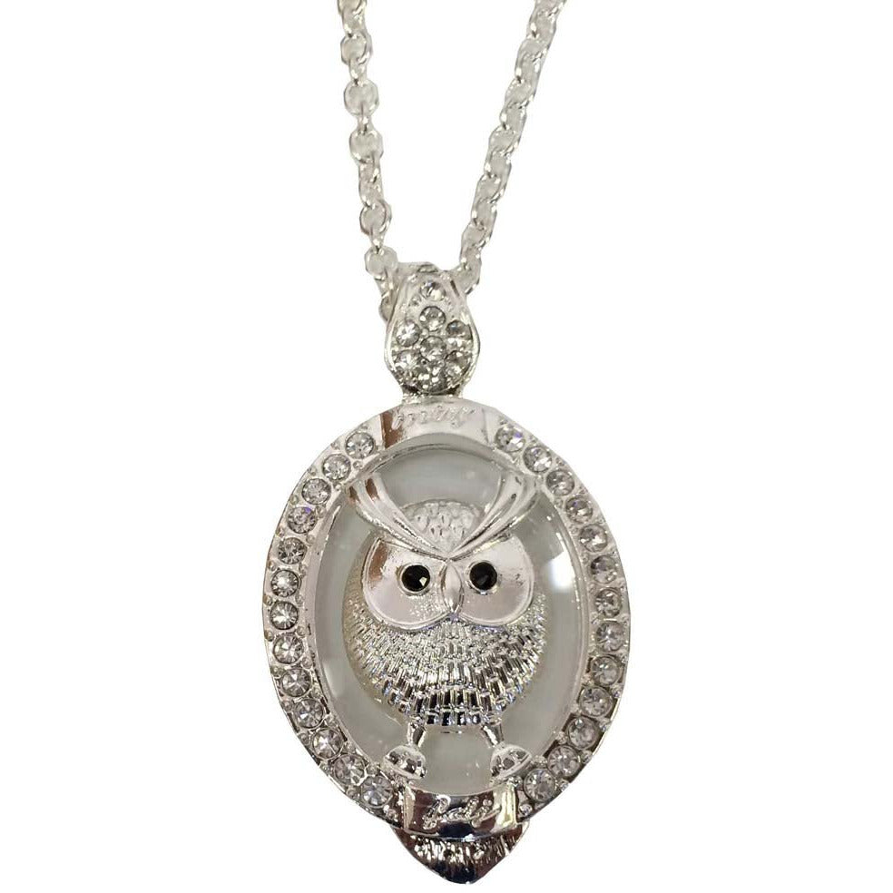 Fancy Bejeweled Owl Magnifier Pendant - MG-15069 - ToolUSA