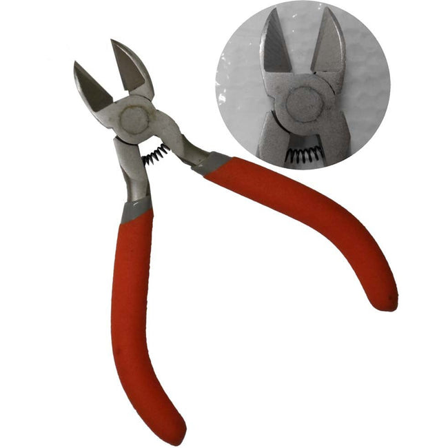 FINE TIP 4.5" NON-SLIP CARBON STEEL SIDE CUTTER PLIERS - TP-81053 - ToolUSA