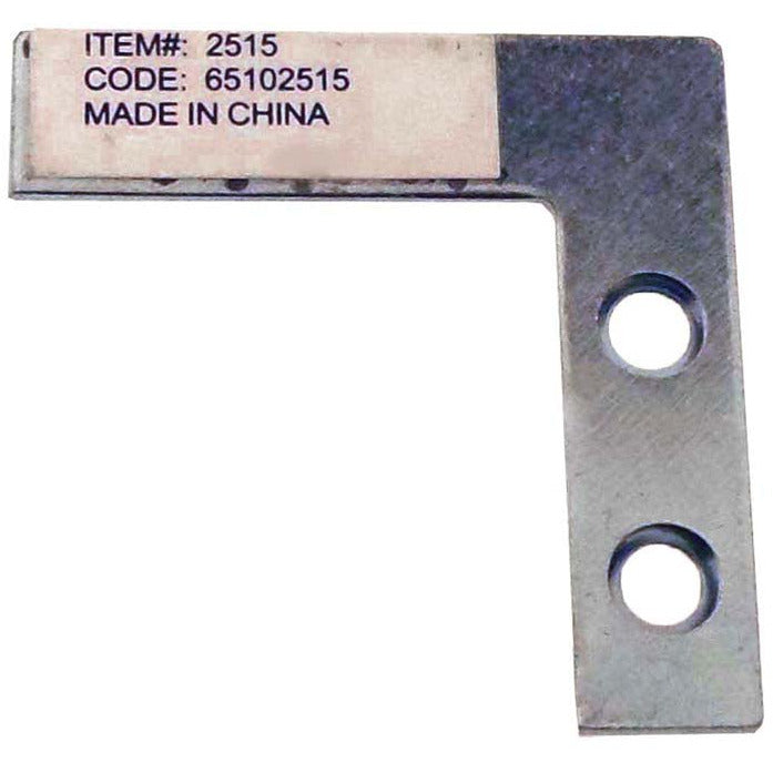 Flat Corner Iron - 1.5" Size - Zinc Plated - Pre-drill Holes for Screws Or Bolts - TH2515-YZ - ToolUSA