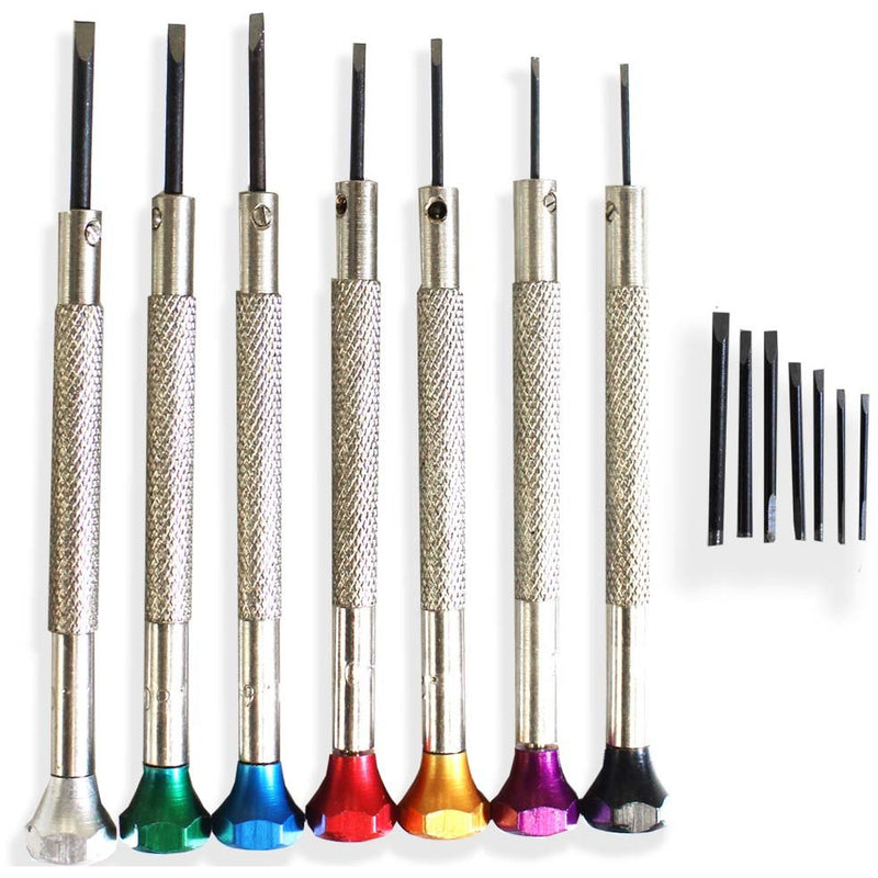 FLAT HEAD 7-PIECE SET WITH EXTRA BLADES - PS-00514 - ToolUSA