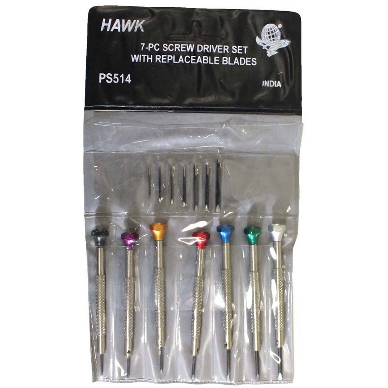 FLAT HEAD 7-PIECE SET WITH EXTRA BLADES - PS-00514 - ToolUSA