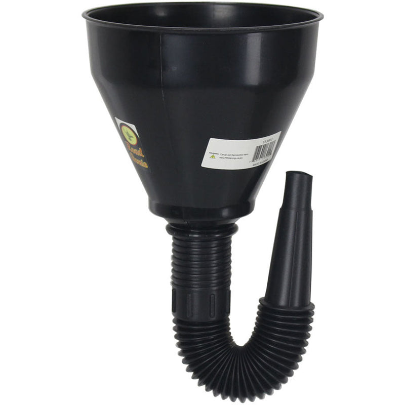 Flexible Tube Plastic Funnel For Auto - 5.25" Diameter Opening - 15" Long Length (Pack of: 2) - TA-13900-Z02 - ToolUSA