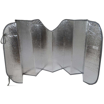 Foldable Silver Car Windshield Sunshade, Size: 23-Inches x 53-Inches - TA-82340 - ToolUSA