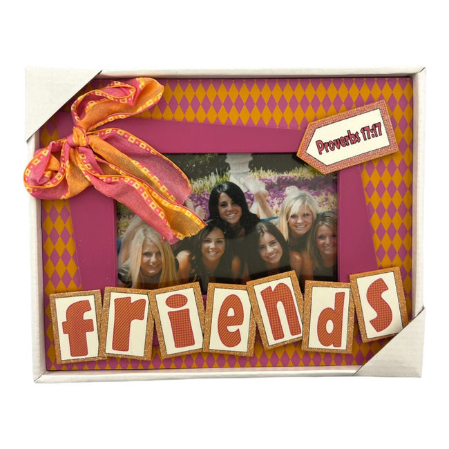 Friend's Colorful Photograph Wooden Frame, 7 x 9 Inches - HH-WF-10359 - ToolUSA