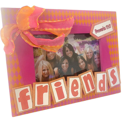 Friend's Colorful Photograph Wooden Frame, 7 x 9 Inches - HH-WF-10359 - ToolUSA