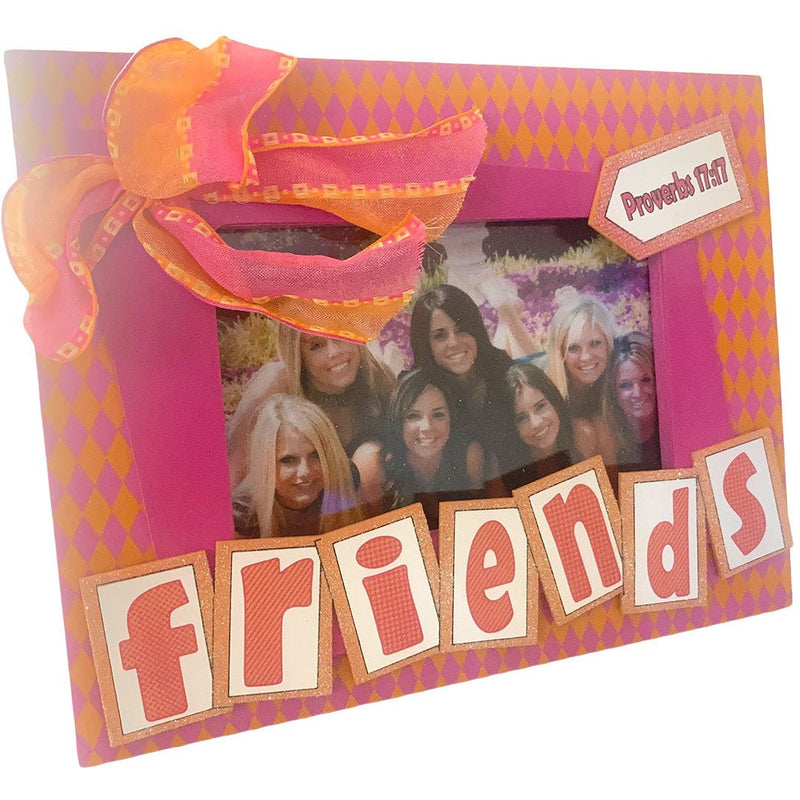 Friend's Colorful Photograph Wooden Frame, 7 x 9 Inches - HH-WF-10359 - ToolUSA