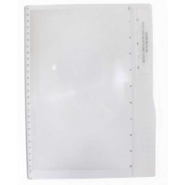 FULL PAGE ACRYLIC FRESNEL MAGNIFIER 8" X 10.75" - MG-15060 - ToolUSA