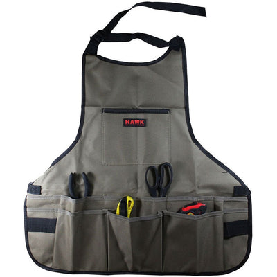 General Purpose Bib Style Apron with 14 Pockets And Quick-Release Buckle at Waist - AB-APRON-NB - ToolUSA