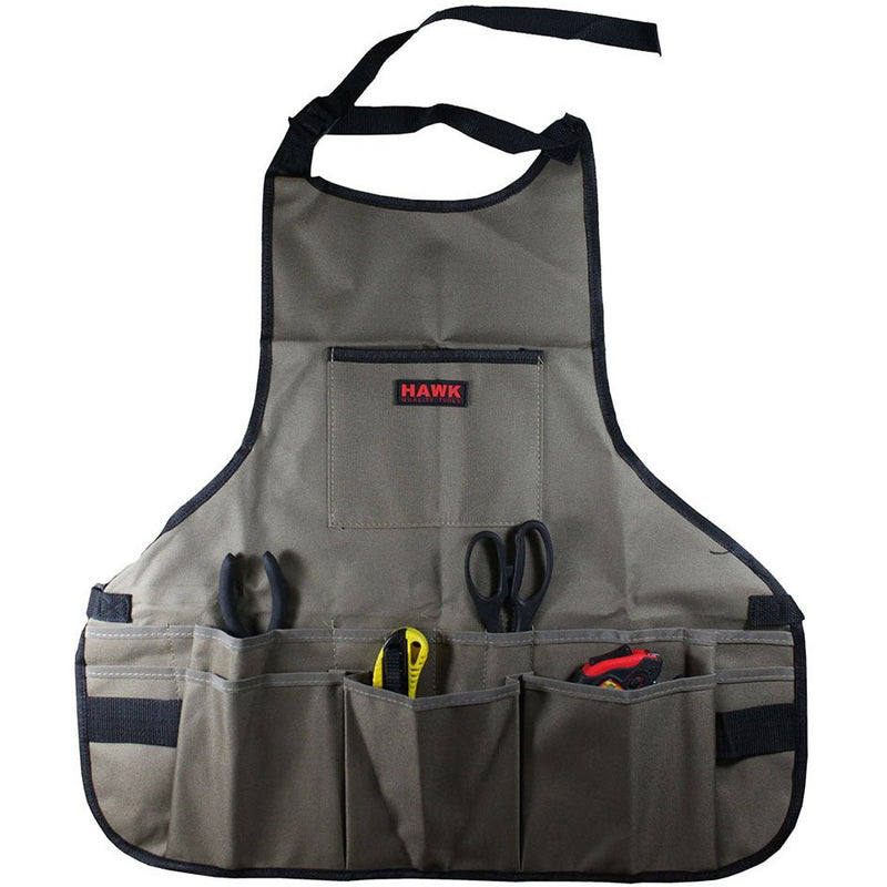 General Purpose Bib Style Apron with 14 Pockets And Quick-Release Buckle at Waist - AB-APRON-NB - ToolUSA