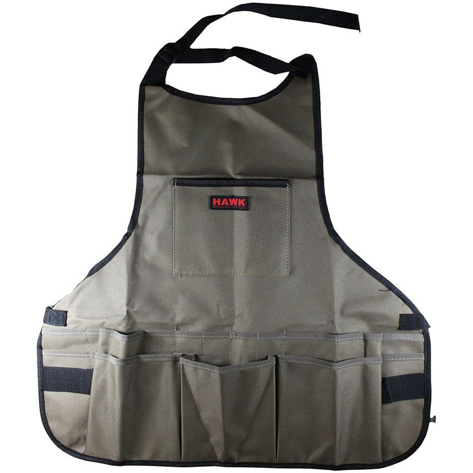 General Purpose Bib Style Apron with 14 Pockets And Quick-Release Buckle at Waist - AB-APRON-NB - ToolUSA