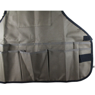 General Purpose Bib Style Apron with 14 Pockets And Quick-Release Buckle at Waist - AB-APRON-NB - ToolUSA