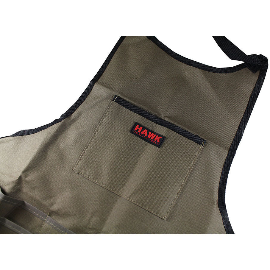 General Purpose Bib Style Apron with 14 Pockets And Quick-Release Buckle at Waist - AB-APRON-NB - ToolUSA