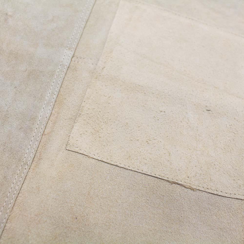 Genuine Split Leather Grinder's Bib Style Apron with 2 Pockets - AL001AZ - ToolUSA