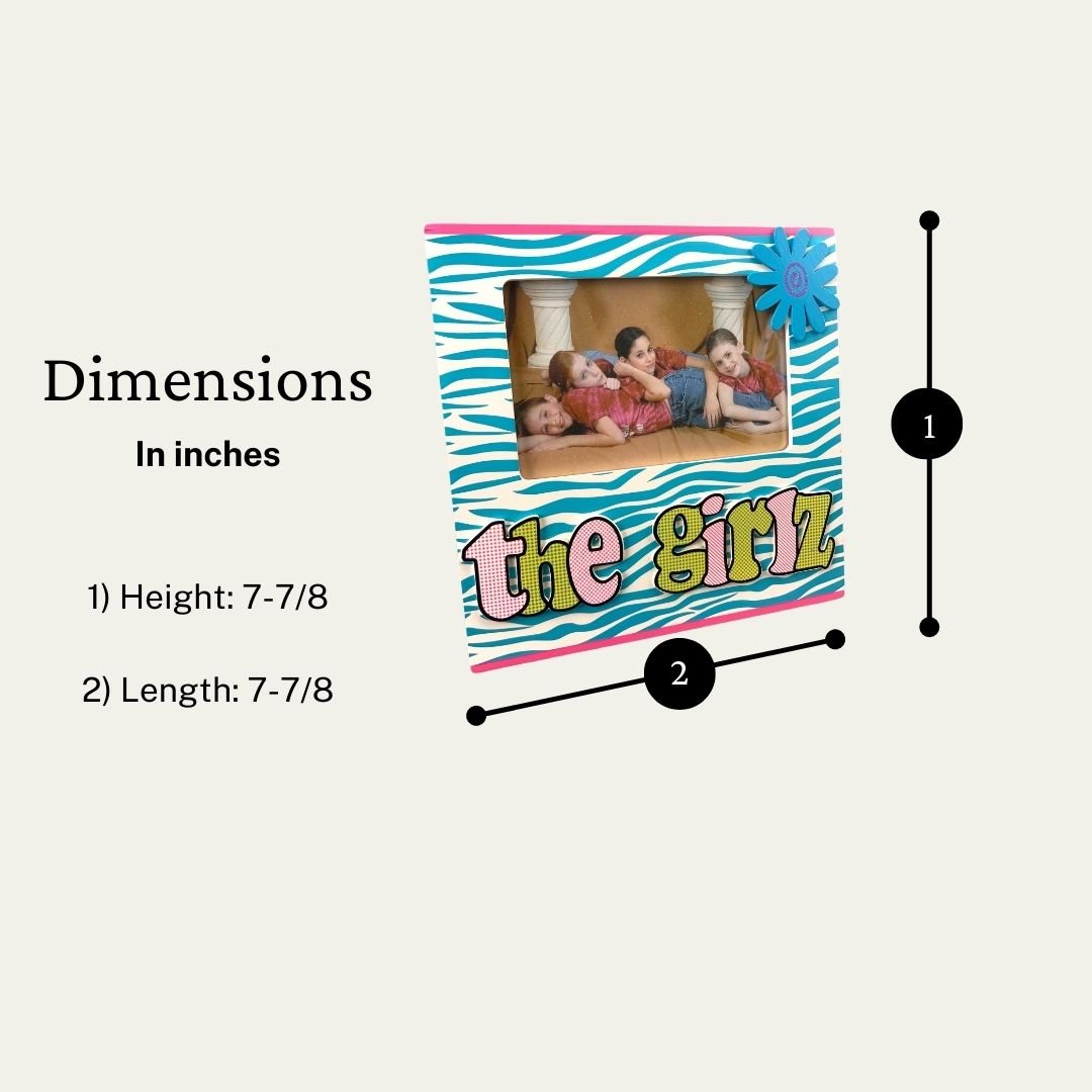 Girls Decorative Picture Frame, 8 x 8 Inches - HH-WF-10467 - ToolUSA
