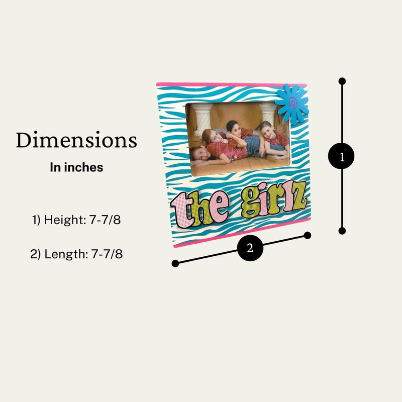 Girls Decorative Picture Frame, 8 x 8 Inches - HH-WF-10467 - ToolUSA