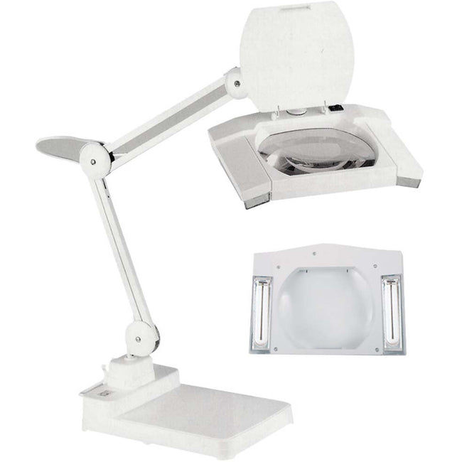 GLASS LENS, 3 & 5 DIOPTER FLUORESCENT WHITE MAGNIFIER LAMP - MG-28066 - ToolUSA