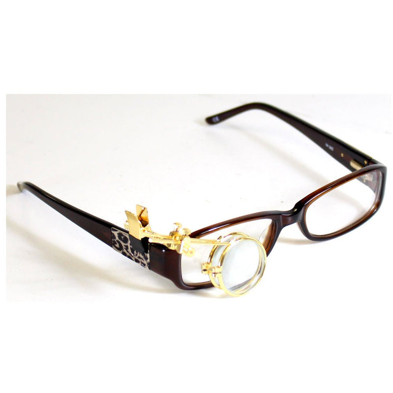 Gold Double Lens Loupe for Eyeglasses - 5X Power Each - MG-91922 - ToolUSA