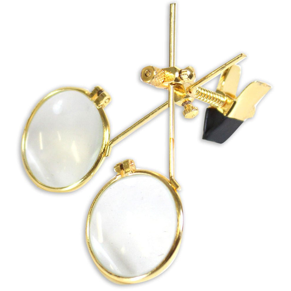Gold Double Lens Loupe for Eyeglasses - 5X Power Each - MG-91922 - ToolUSA