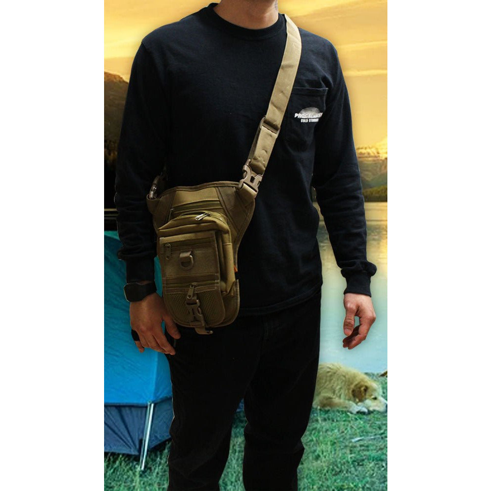 Green Military-Style Shoulder Bag - AB6-CB-YW - ToolUSA