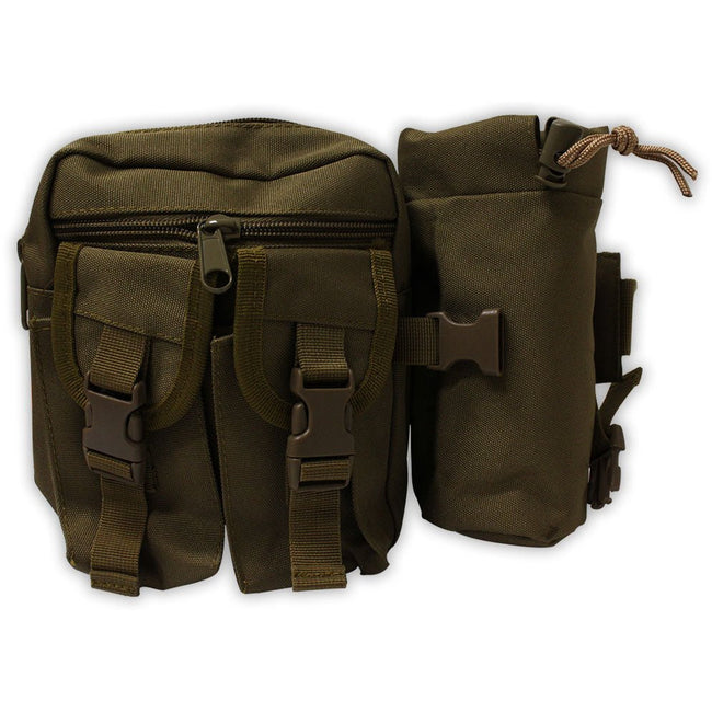 Green Military-Style Waist Bag - AB7-CB-YW - ToolUSA