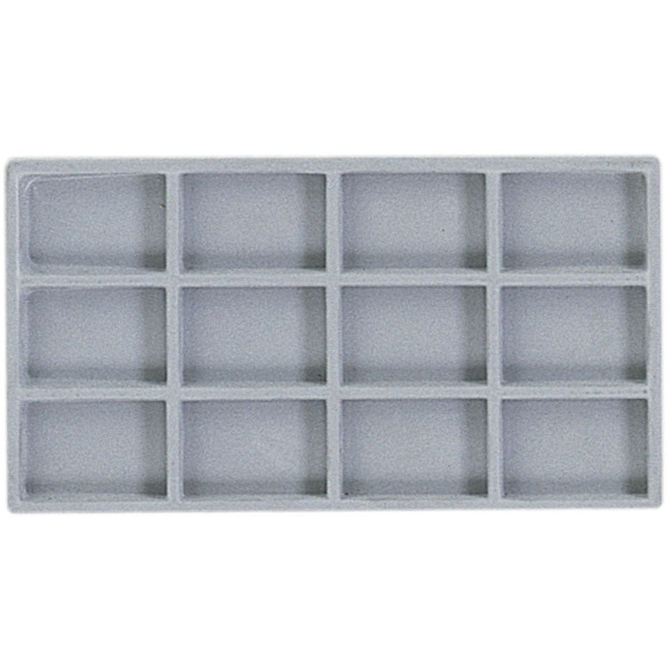 Grey Plastic Tray Insert - 14" x 7.5" (Pack of: 2) - TJ05-14129-Z02 - ToolUSA
