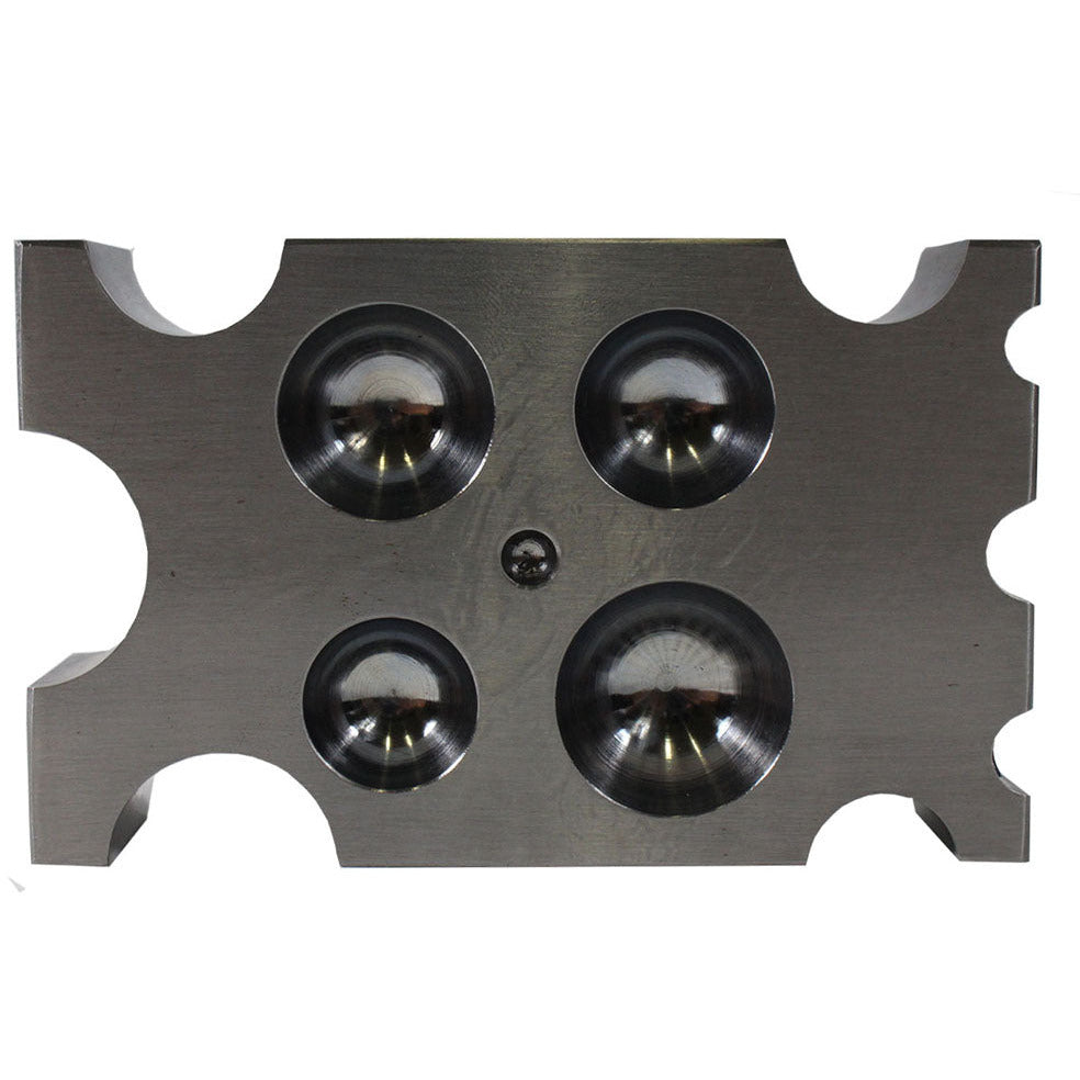 Half Spheres & Half Cylinders Dapping Block - TJ01-09830 - ToolUSA