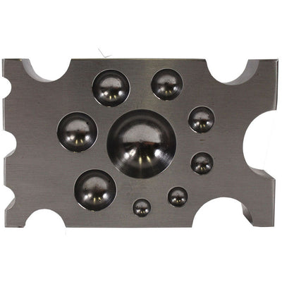 Half Spheres & Half Cylinders Dapping Block - TJ01-09830 - ToolUSA