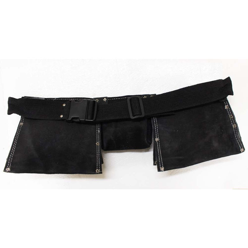 Hawk Black Leather Double Tool Pouch - AS-97888 - ToolUSA