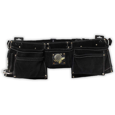 Hawk Black Leather Double Tool Pouch - AS-97888 - ToolUSA