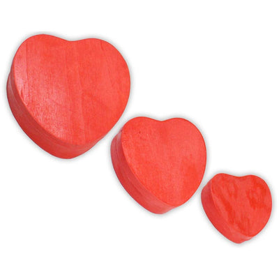 Heart-Shaped Wooden Boxes - TJ05-98534 - ToolUSA