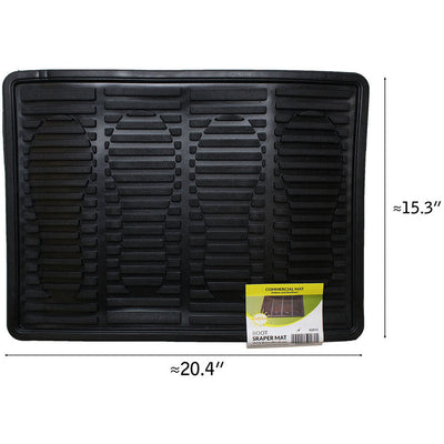 Heavy Duty Rubber Boot Scraper Door Mat - DRS-628 - ToolUSA