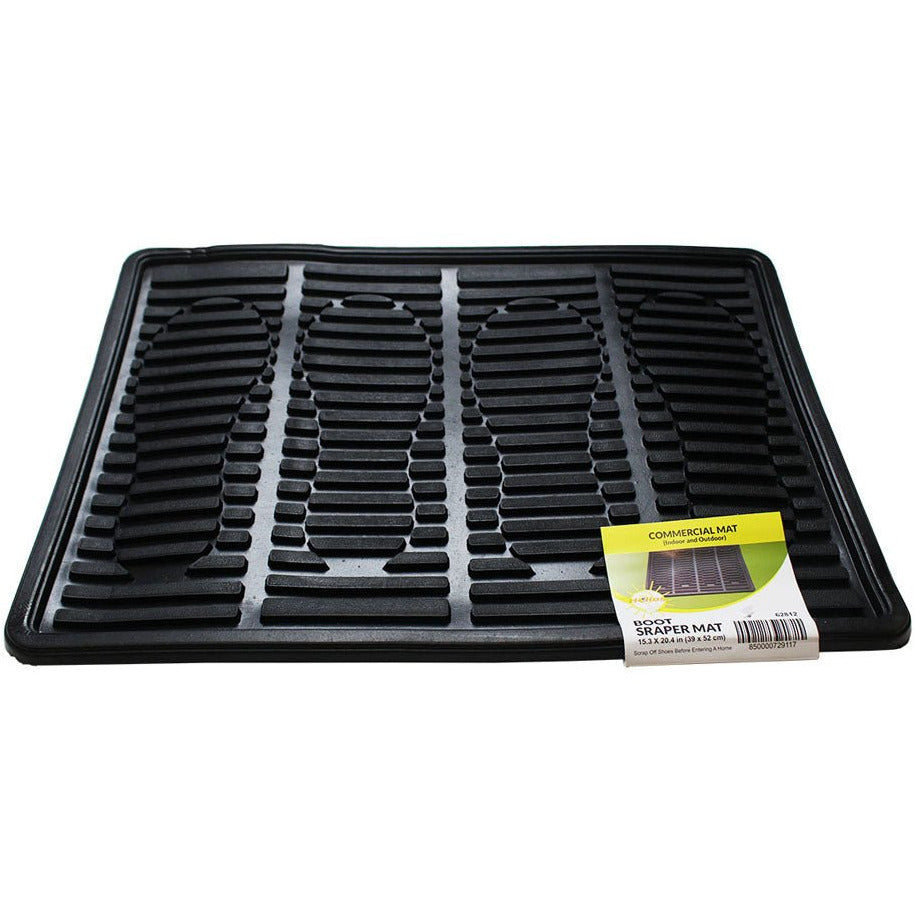 Heavy Duty Rubber Boot Scraper Door Mat - DRS-628 - ToolUSA