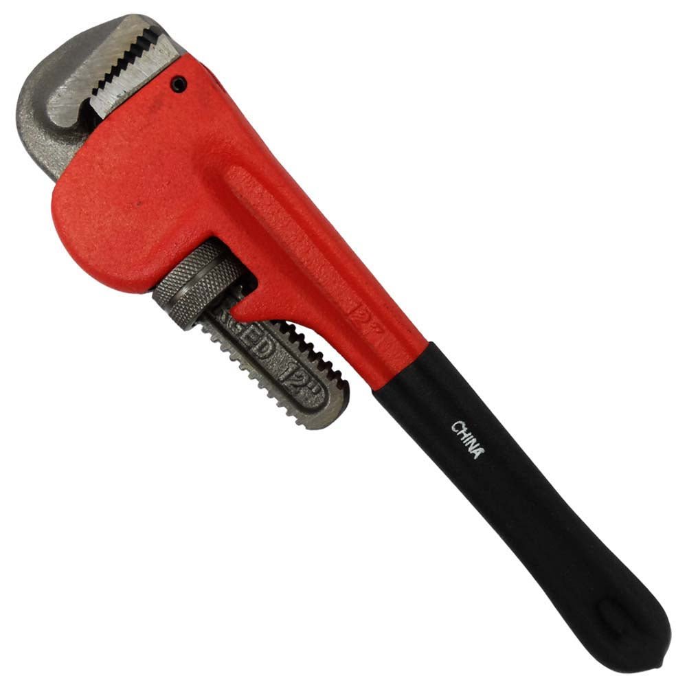 Heavy Duty Steel Pipe Wrench with Adjustment Control - ToolUSA