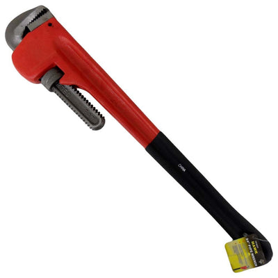 Heavy Duty Steel Pipe Wrench with Adjustment Control - ToolUSA