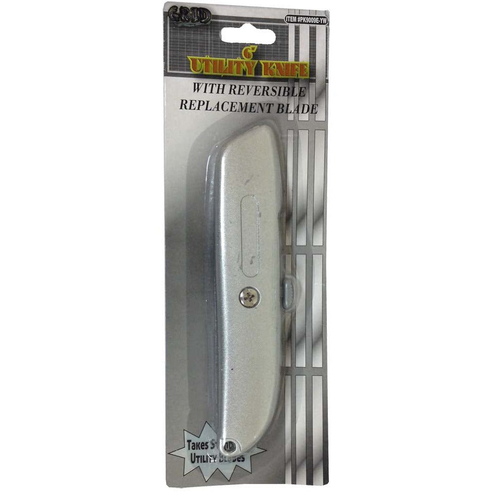 Heavy Duty Utility Knife, 6-Inch - PK-PK9009E-YW - ToolUSA