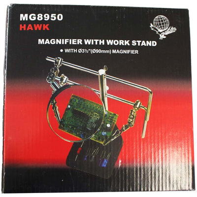 Helping Hand 2x Magnifier with Weighted Base - MG-98950 - ToolUSA