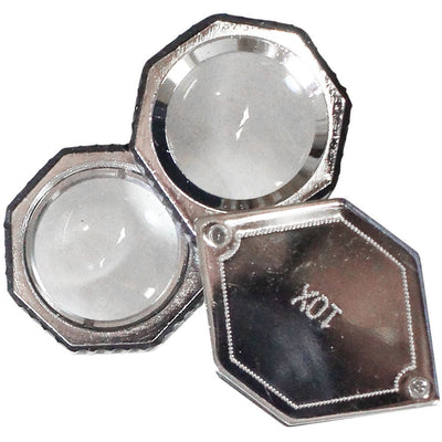 Hexagonal Frame Double Lens Loupe - 10X and 20X Power - MG-45198 - ToolUSA
