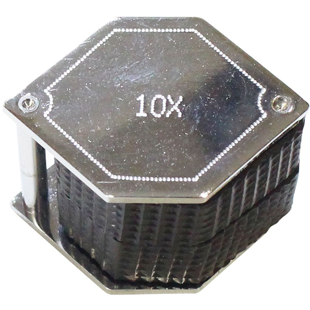 Hexagonal Frame Double Lens Loupe - 10X and 20X Power - MG-45198 - ToolUSA