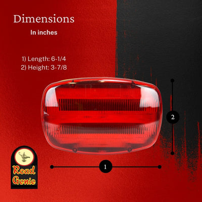 Highway Safety Double Function Light With Magnetic Back In Red With LED Lights - FL250XXL-S - ToolUSA