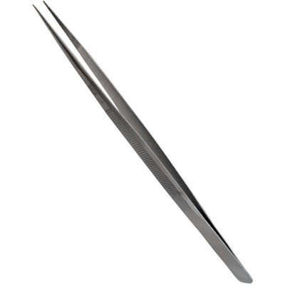 Inox Tweezer - Fine Pointed Tip, 6.5" Long - Textured Grip - S-30879 - ToolUSA