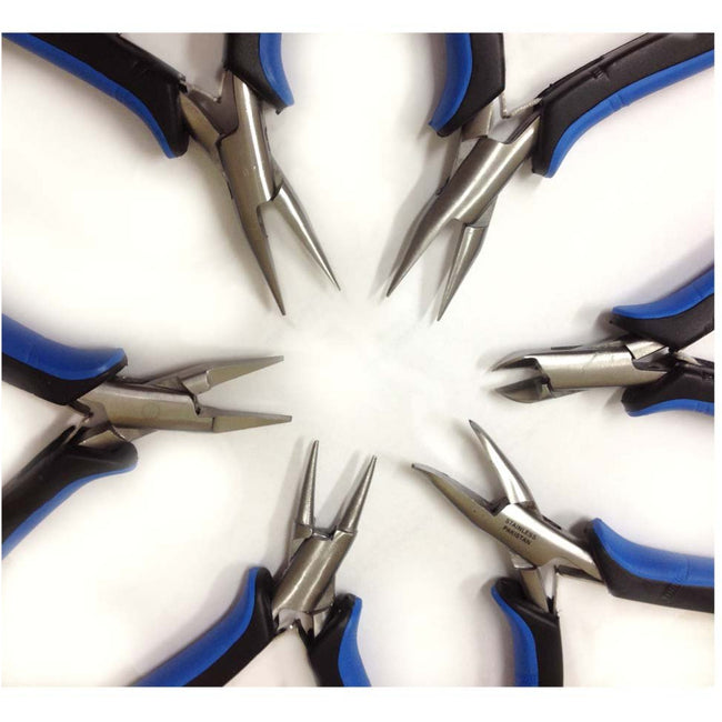 Jeweler's Complete 6-Piece Precision Plier Set - KIT-S8919GER - ToolUSA