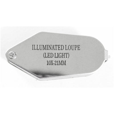 Jeweler's Loupe with LED Light and Screwdriver - 10X Power - MG-72110 - ToolUSA